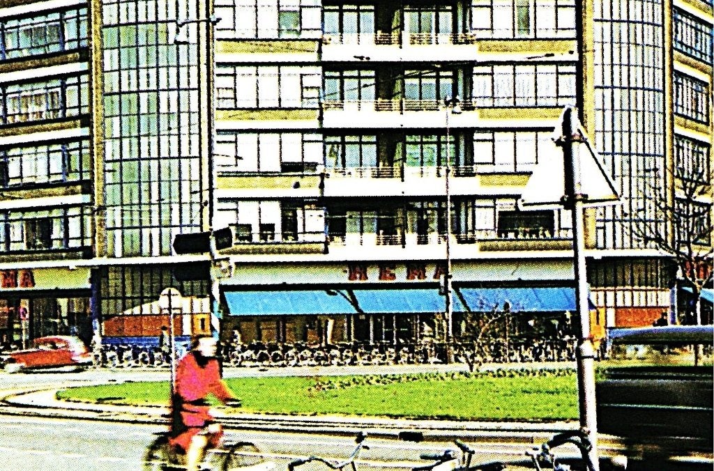 805653	Schiedam	ZH 1972 Koemarkt	Hemaflat	Gelopen met zegel, Ophalen of Verzenden, 1960 tot 1980, Gelopen, Zuid-Holland