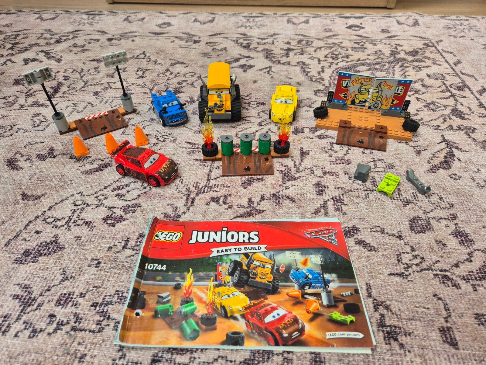 Lego Juniors Cars 10744 - Bliksem McQueen en Takel, Ophalen, Zo goed als nieuw, Overige merken
