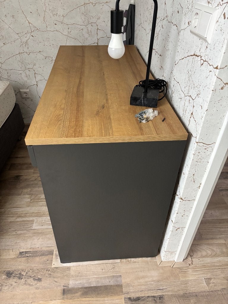 Bureau, Met lades, Gebruikt, 110 cm, Hout
