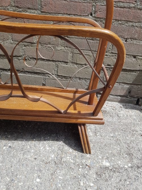 -	Lektuurbak /krantenbak vintage jaren 50, Ophalen of Verzenden, 'T Olde Gre-j, Info@toldegrej.nl, Endepoelstraat 20f Didam