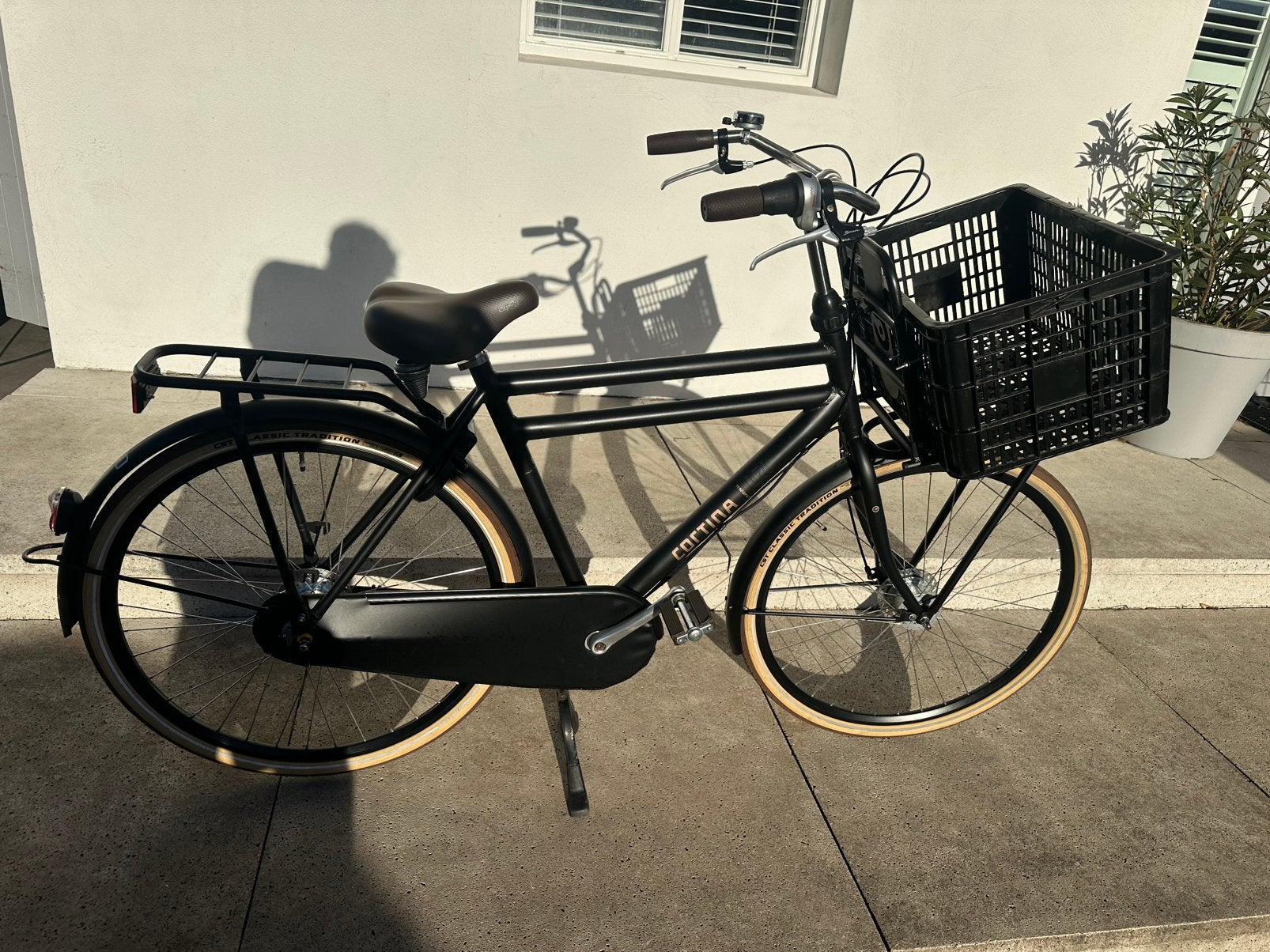 Cortina U4 28inch H57 herenfiets nieuwstaat met garantie, Versnellingen, Zo goed als nieuw, 57 tot 61 cm, Schijfrem