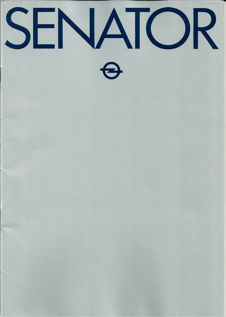 Brochure Opel Senator 1981, Ophalen of Verzenden, Gelezen, Opel