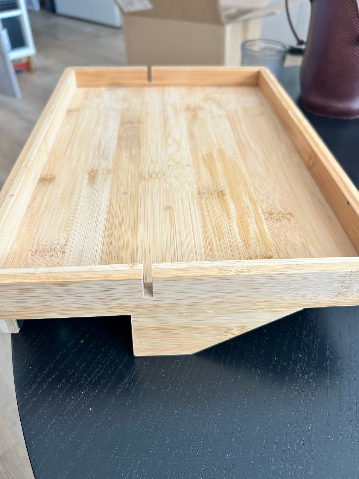 Bamboe Nachtkastje Sidetable - Makkelijk te Bevestigen, Ophalen, Minder dan 45 cm, Minder dan 55 cm, Zo goed als nieuw