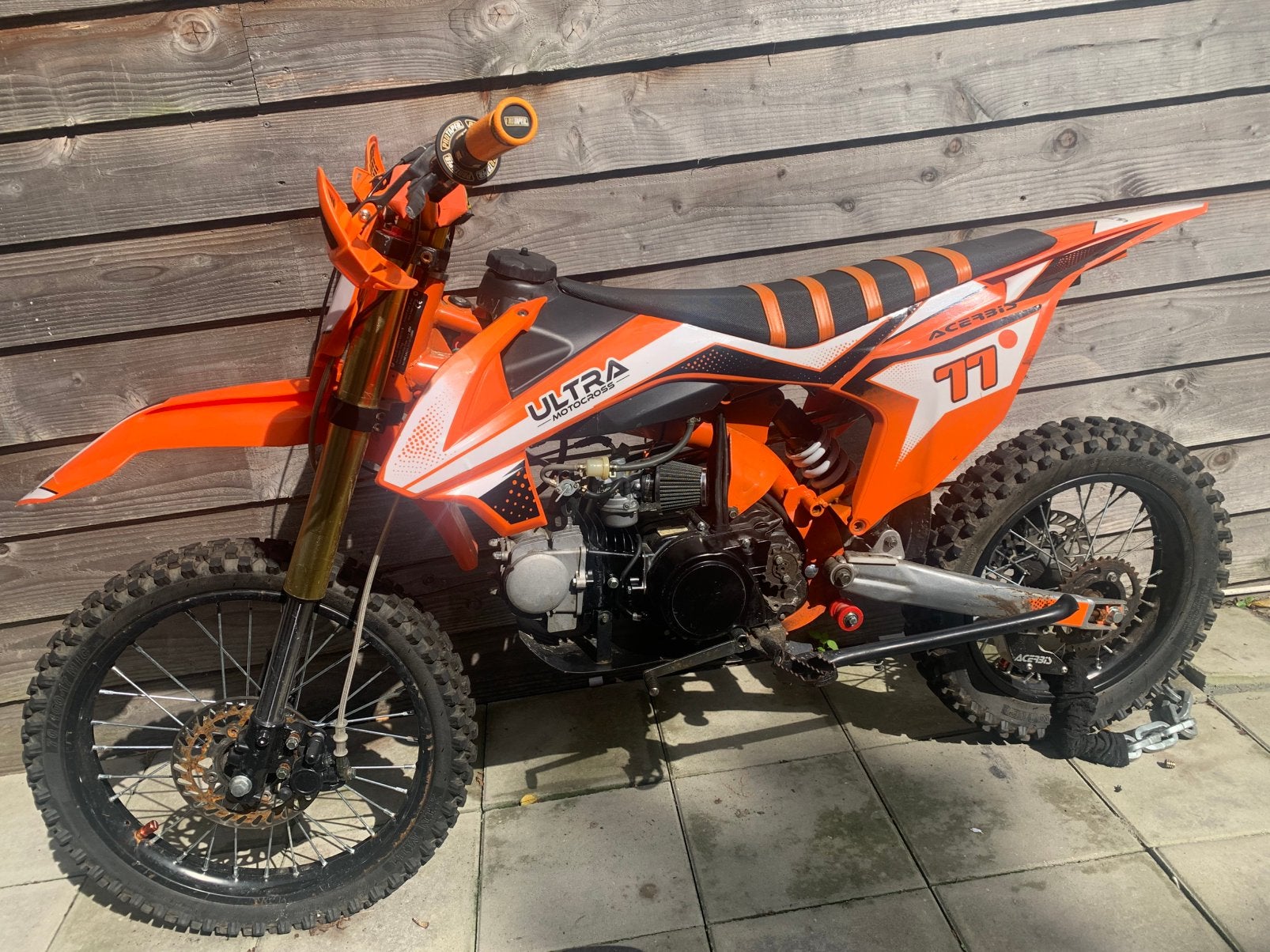 Oranje crossmotor - rase, nieuw, Ophalen of Verzenden, Zo goed als nieuw, Overige merken