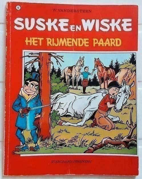 Suske en Wiske 96 Het rijmende paard - W Vandersteen 1977, Eén stripboek, Ophalen of Verzenden, Gelezen