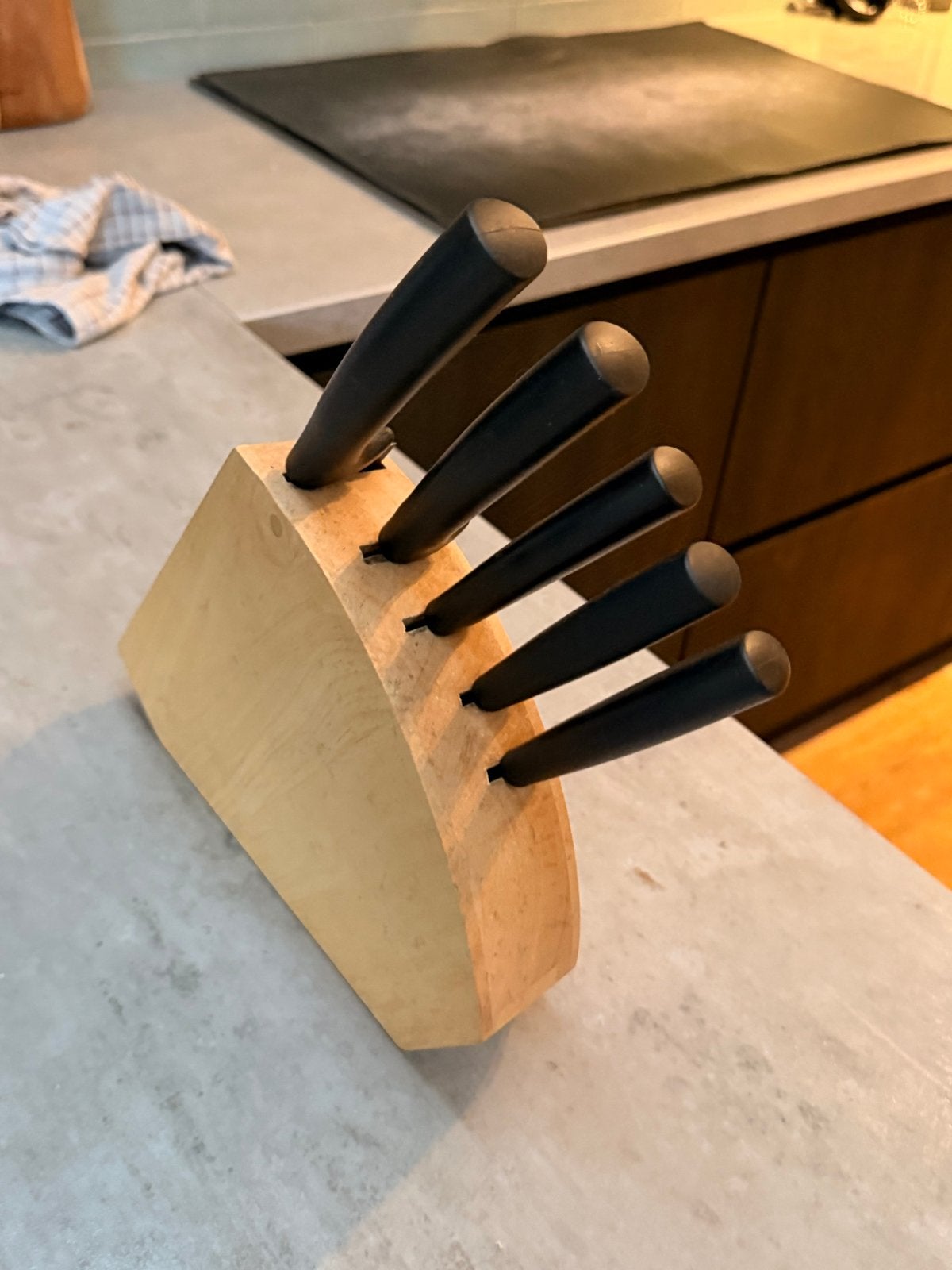 Berlingerhaus Messenblok met 5 messen, Hout, Ophalen of Verzenden, Zwart, Overige merken