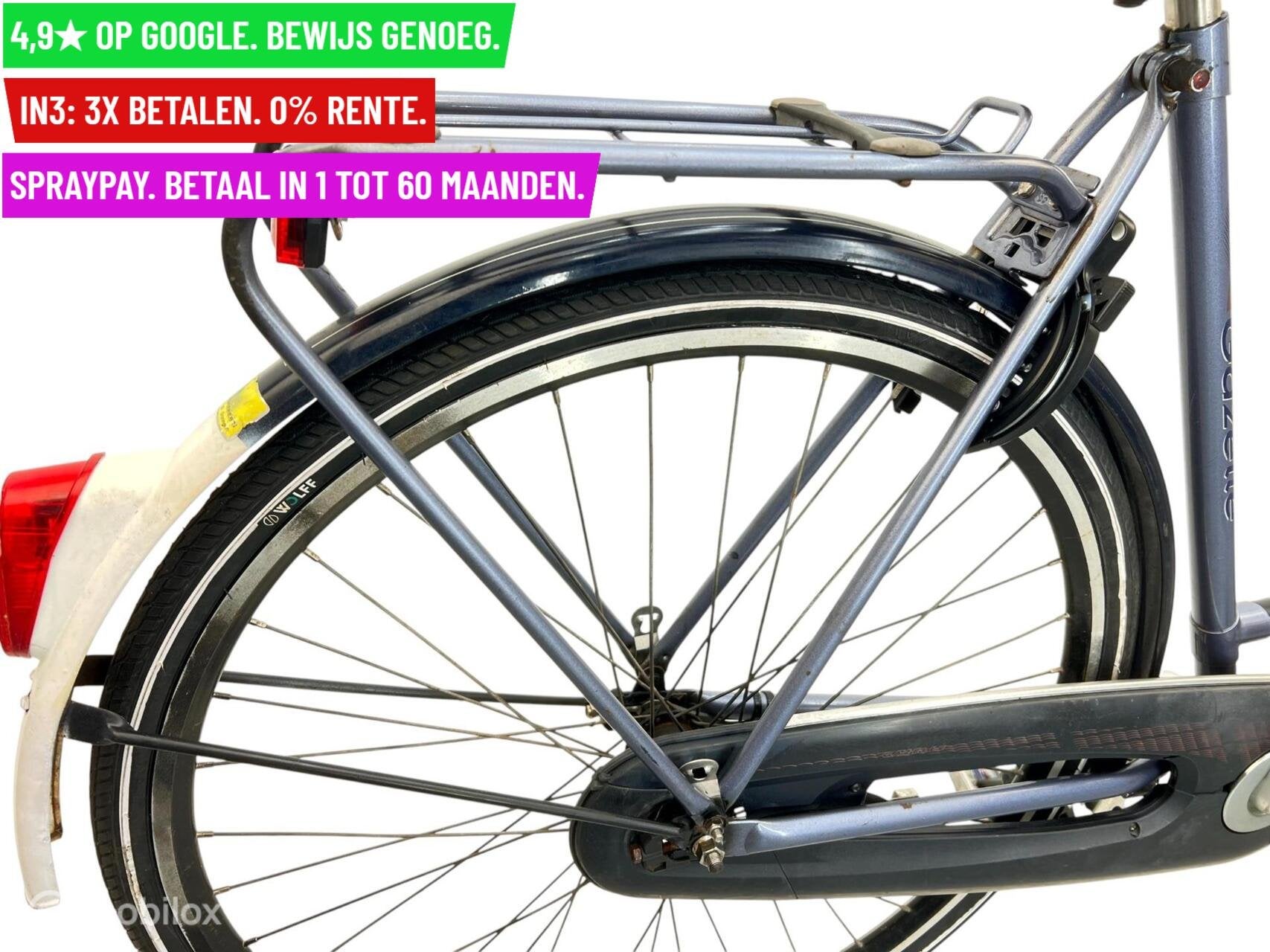 Damesfiets Gazelle Impala 28"/57cm/1ver - Garantie/Levering, Fietsen en Brommers, 9713 Bv Groningen, Gebruikt, Gazelle, 56 cm of meer