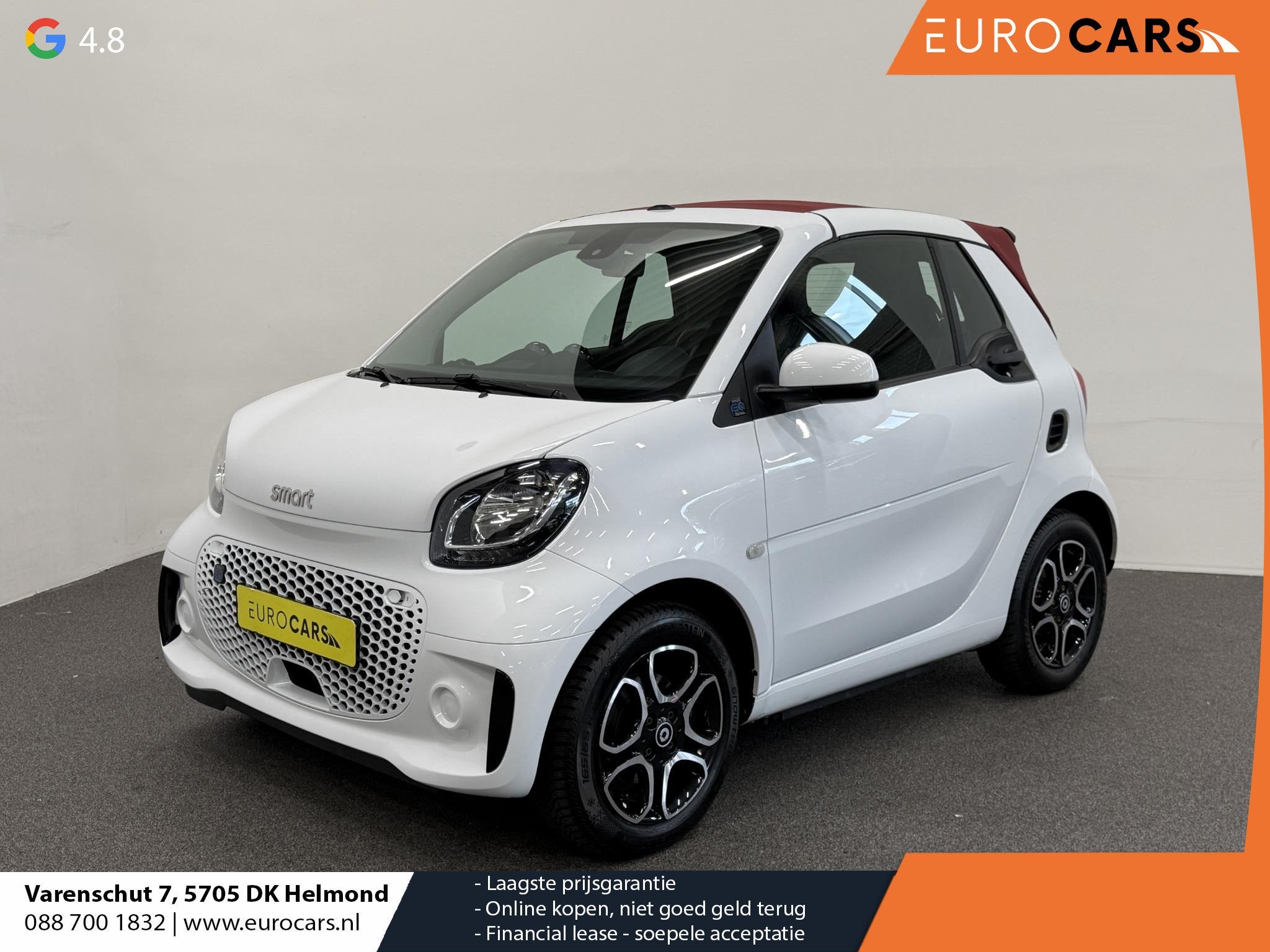 Smart ForTwo Cabrio EQ Comfort 18 kWh Automaat Navigatie App, Automaat, 1025 kg, Gebruikt, Cabriolet