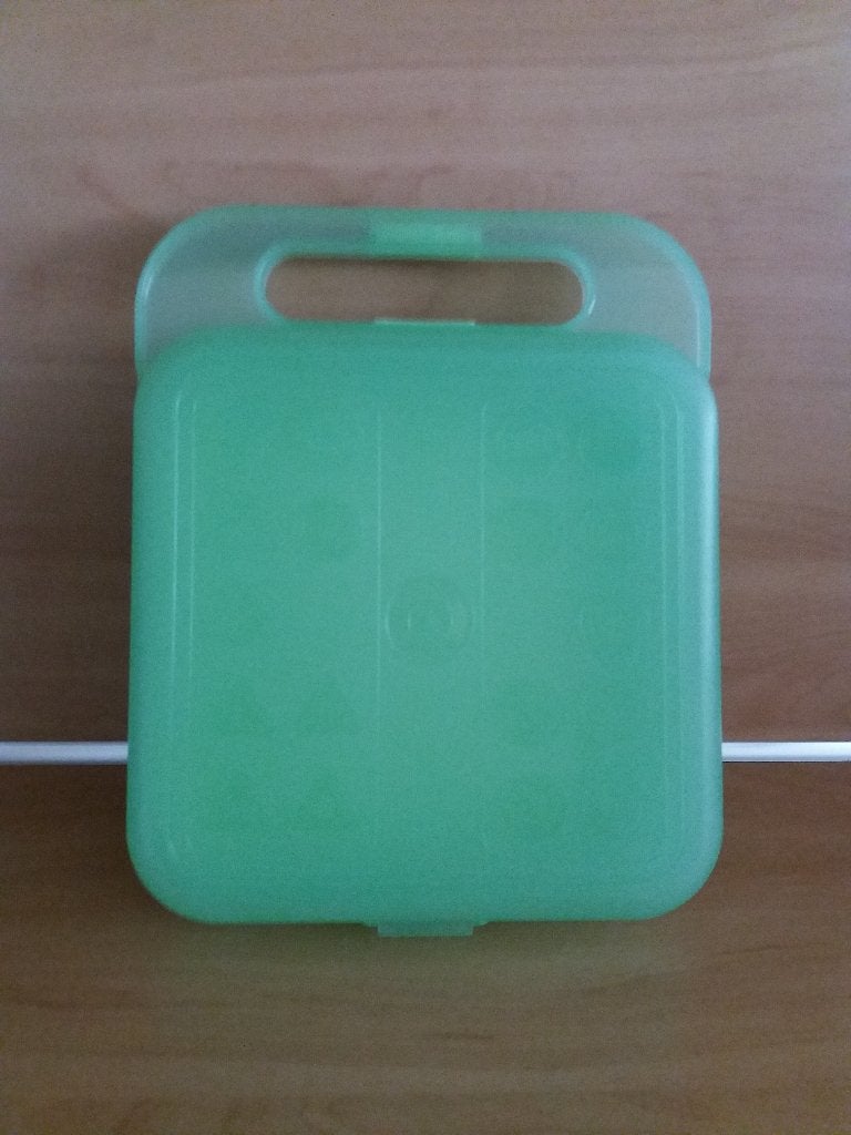 Tupperware Koffertje - Groen, Gebruikt, Overige typen, Ophalen of Verzenden, Met deksel