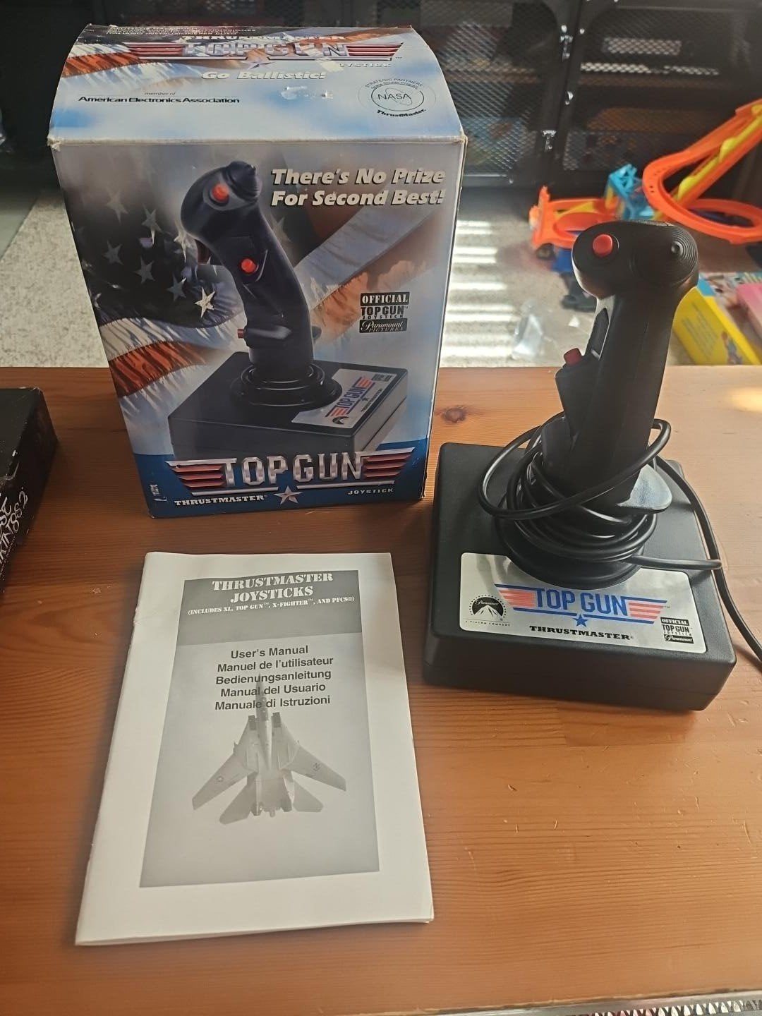 Vintage Thrustmaster Top Gun joystick PC, Computers en Software, Joysticks, Ophalen, Zo goed als nieuw, Logitech, Thrustmaster