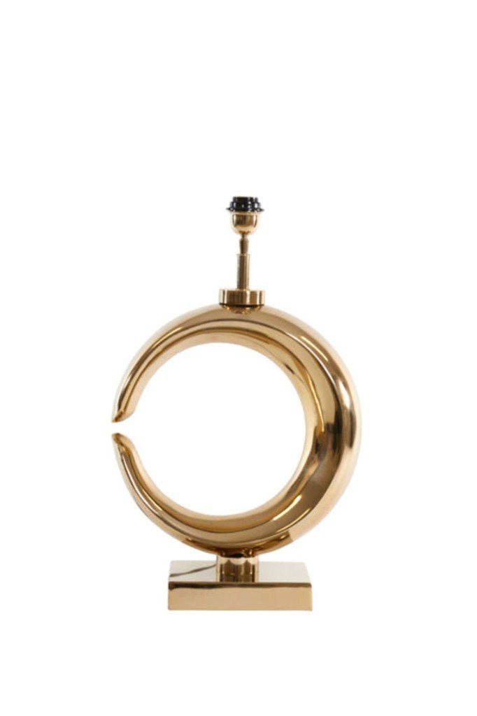 Chique lampvoet MAAN licht goud Light & Living tafellamp, Metaal, Nieuw, Goud, Light & Living