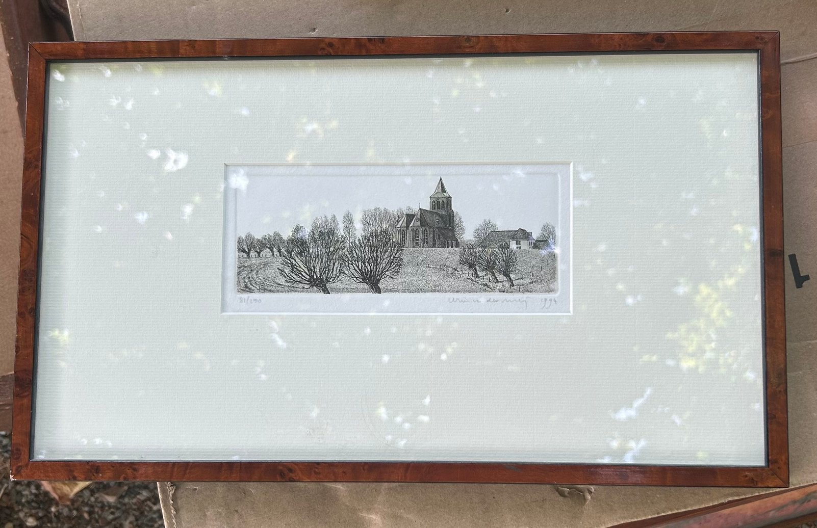Gesigneerde en genummerde ets/litho van Anne Leaver (1984), Ophalen of Verzenden, Ets, Genummerd, 1950 - 1999