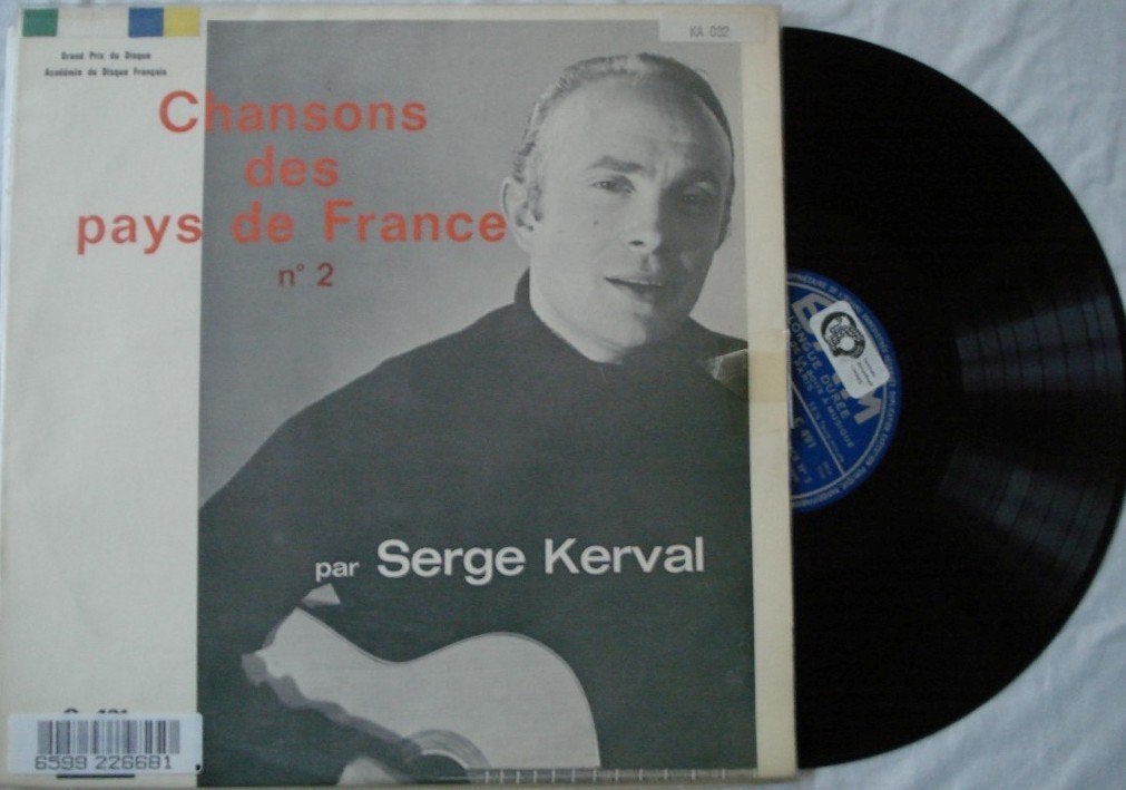 Serge Kerval - Chansons de Pays de France no. 2, Ophalen of Verzenden, Gebruikt, 12 inch, LP