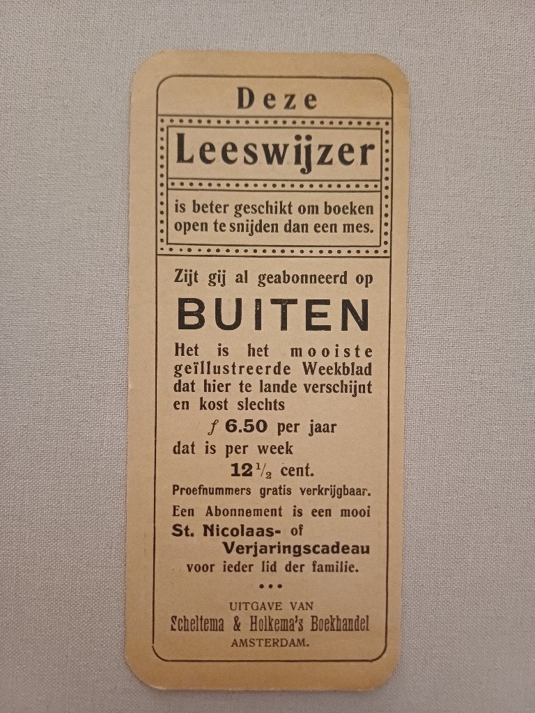 Scheltema & Holkema's / Weekblad 'Buiten' / (ca 1907-1915), Verzenden, Gebruikt