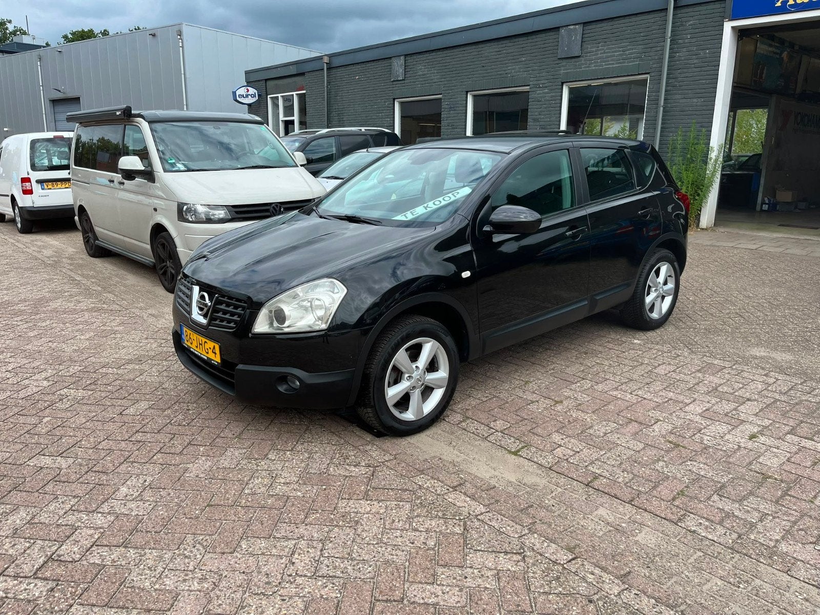 Nissan Qashqai 1.6 2WD 2009 Zwart Airco APK, Voorwielaandrijving, 1272 kg, 15 km/l, 4 cilinders