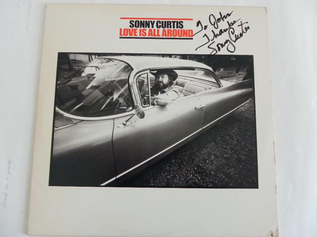 LP Sonny Curtis - Love Is All Around - GESIGNEERD, Ophalen of Verzenden, Gebruikt, 12 inch