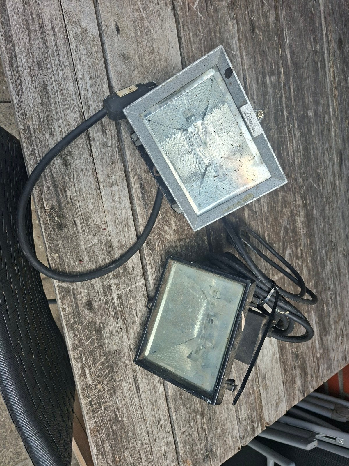 2x bouwlamp, Ophalen, Gebruikt, Minder dan 50 watt, Lamp
