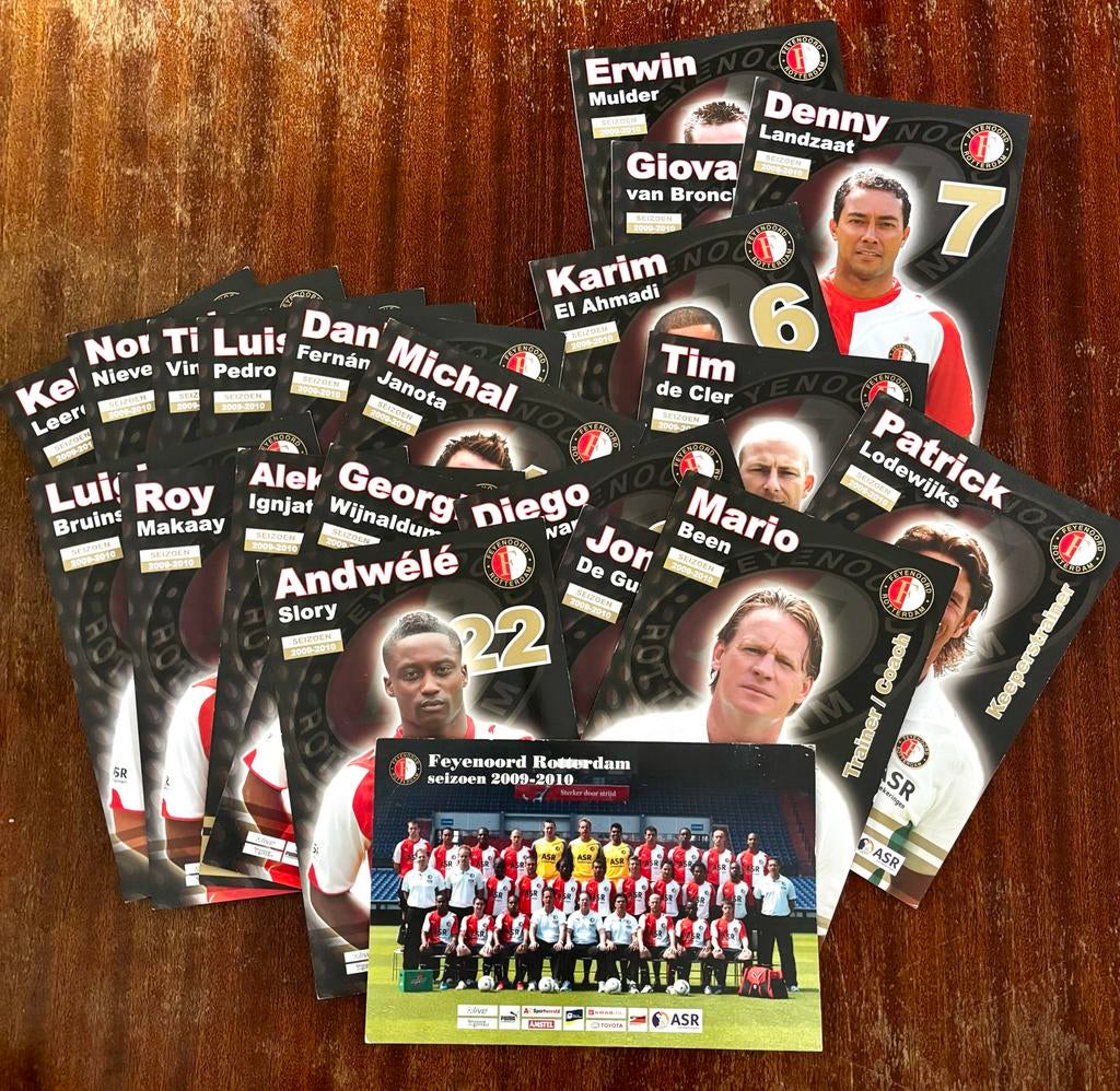 Feyenoord Spelerskaarten Seizoen 2009-2010 Collectie, Ophalen of Verzenden, Gebruikt, Feyenoord, Spelerskaart