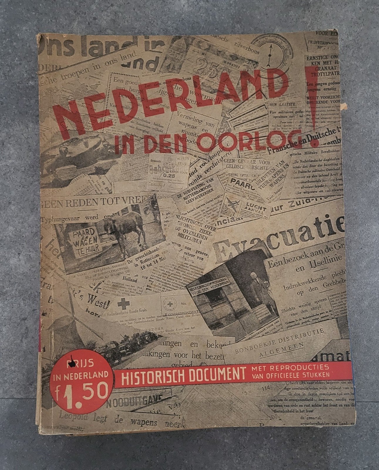 Te koop verzameling vintage Nederland in den Oorlog, Ophalen of Verzenden, Overige soorten, Nederland, Boek of Tijdschrift