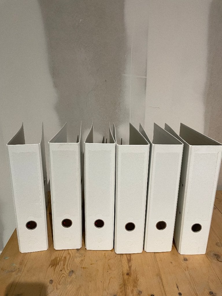 et van 6 witte ordners, Ophalen, Gebruikt