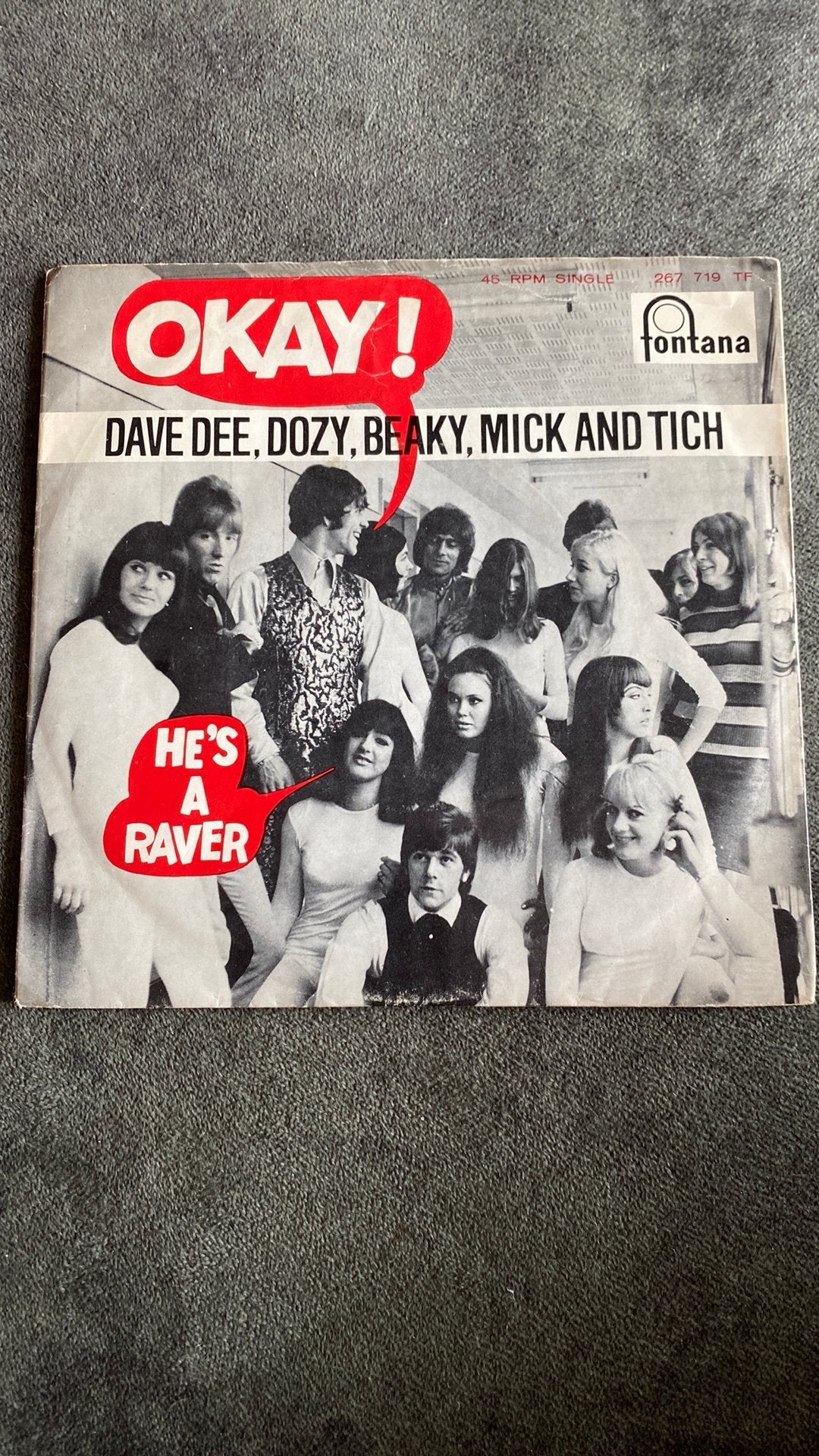 Vinyl single Dave Dee Dozy Beaky Mick and Tich - Okay!, Ophalen of Verzenden, Zo goed als nieuw, Pop