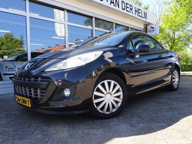 Peugeot 207 CC 1.6 VTi Noir & Blanc Airco/Cruise control, Voorwielaandrijving, 15 km/l, Gebruikt, Zwart