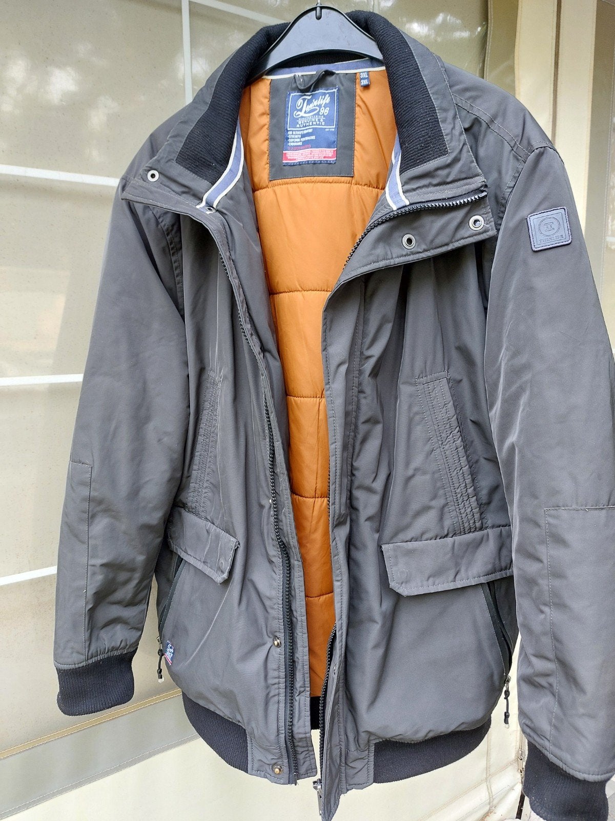 Heren jas TWINLIFE, Ophalen, Zo goed als nieuw, Maat 52/54 (L), Blauw