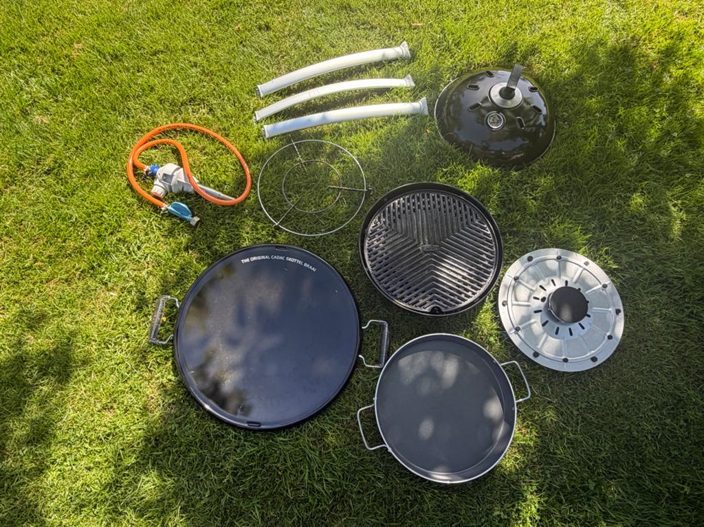 Cadac met Skottelbraai, Paella pan, Grillo Chef en hoes, Ophalen, Zo goed als nieuw