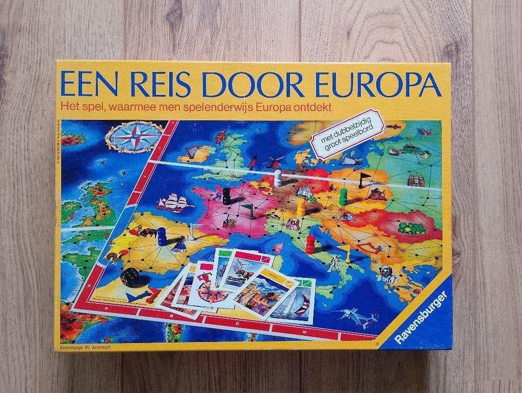 Een reis door Europa - bordspel, Hobby en Vrije tijd, Gezelschapsspellen | Bordspellen, Ophalen of Verzenden, Zo goed als nieuw