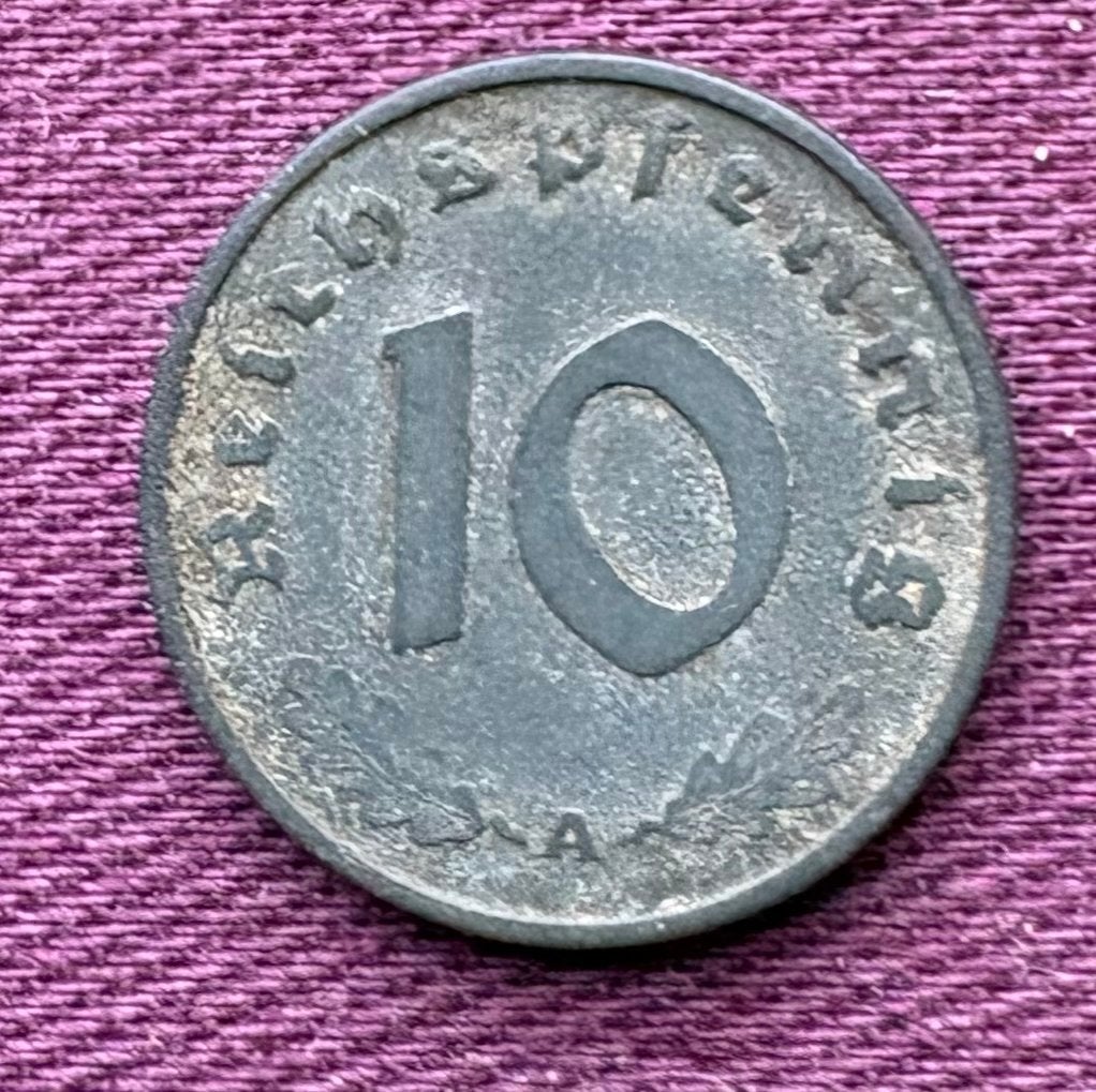 10 Reichspfennig 1942 A - Nazi-Duitsland, Ophalen of Verzenden, Duitsland, Losse munt