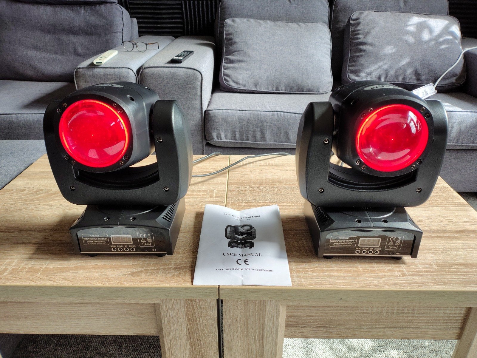 2x moving head  90watt osram led beam 150euro nieuw, Ophalen, Nieuw, Licht, Geluidgestuurd