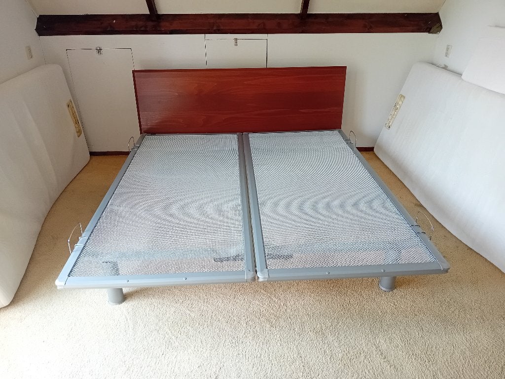 Twee persoonsbed én 1 persoons bed, Ophalen, Eenpersoons, Hout