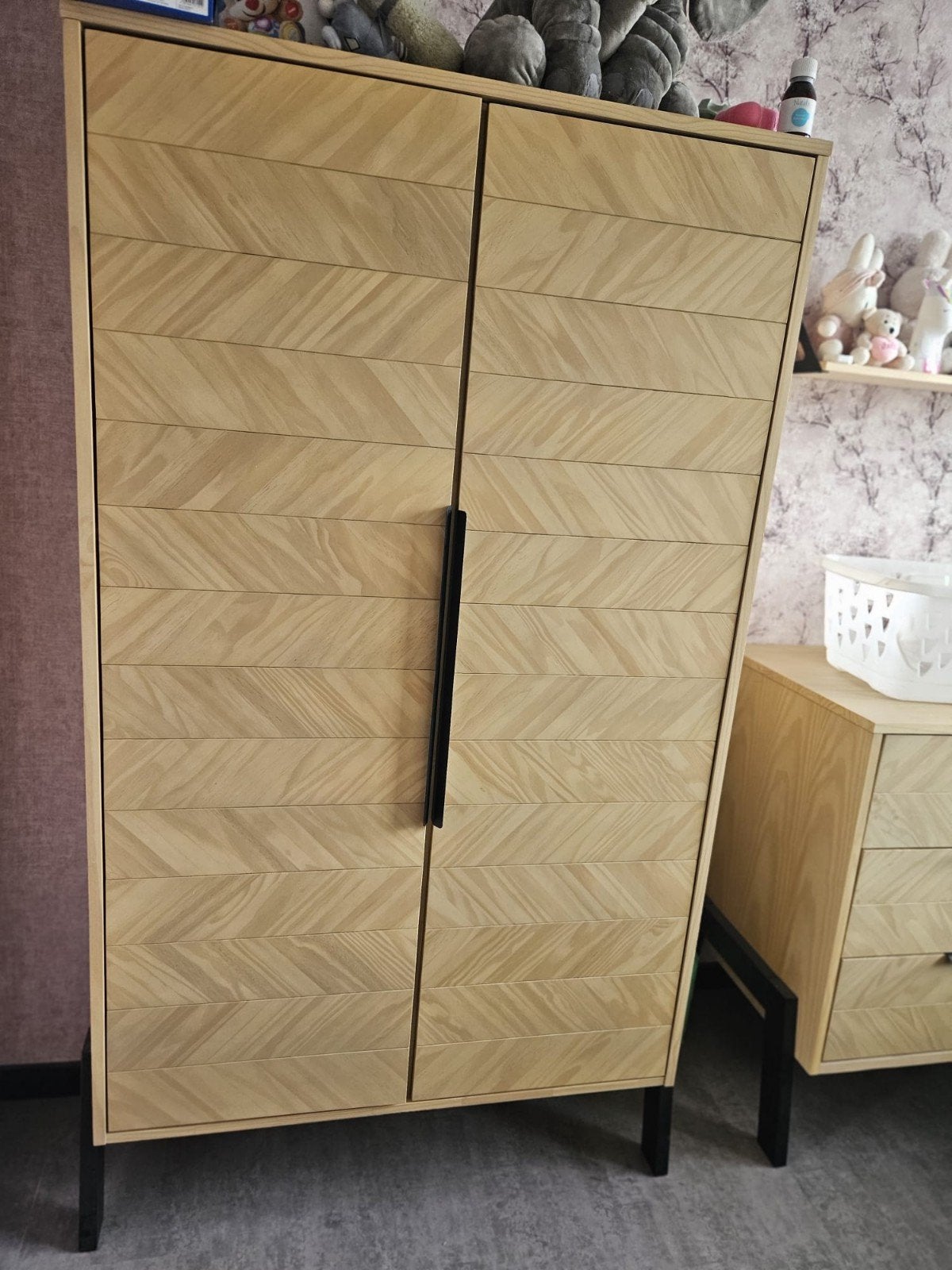 Europebaby Beau Babykamer: Commode, Kast, Ledikant, Ophalen, Gebruikt, Jongetje of Meisje