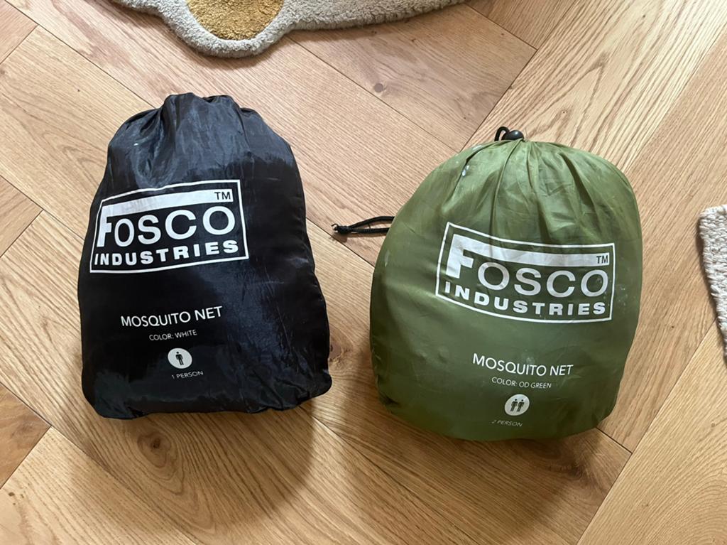 2 muskieten netten voor op reis, Caravans en Kamperen, Kampeeraccessoires, Ophalen of Verzenden, Gebruikt