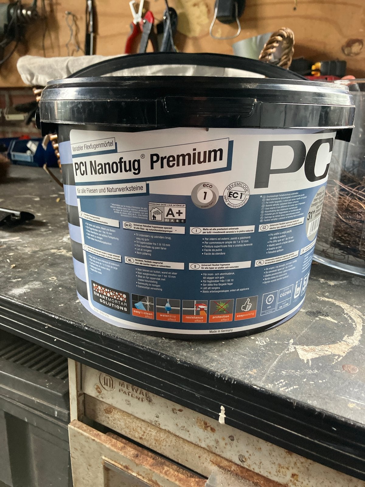 PCI Nanofug Premium Voegmortel Cementgrijs (ongeopend), Doe-het-zelf en Verbouw, Ophalen, Nieuw