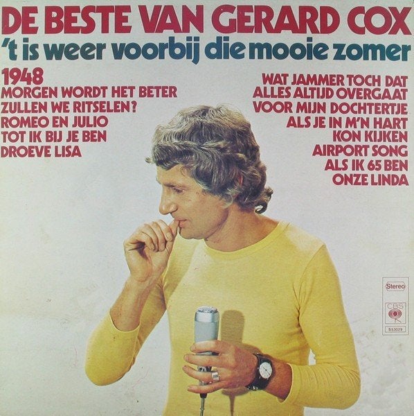 Ruil/koop Gerard Cox De Beste Van Gerard Cox (LP 1973 CBS), Gebruikt, Originele persing, Ophalen of Verzenden, Pop