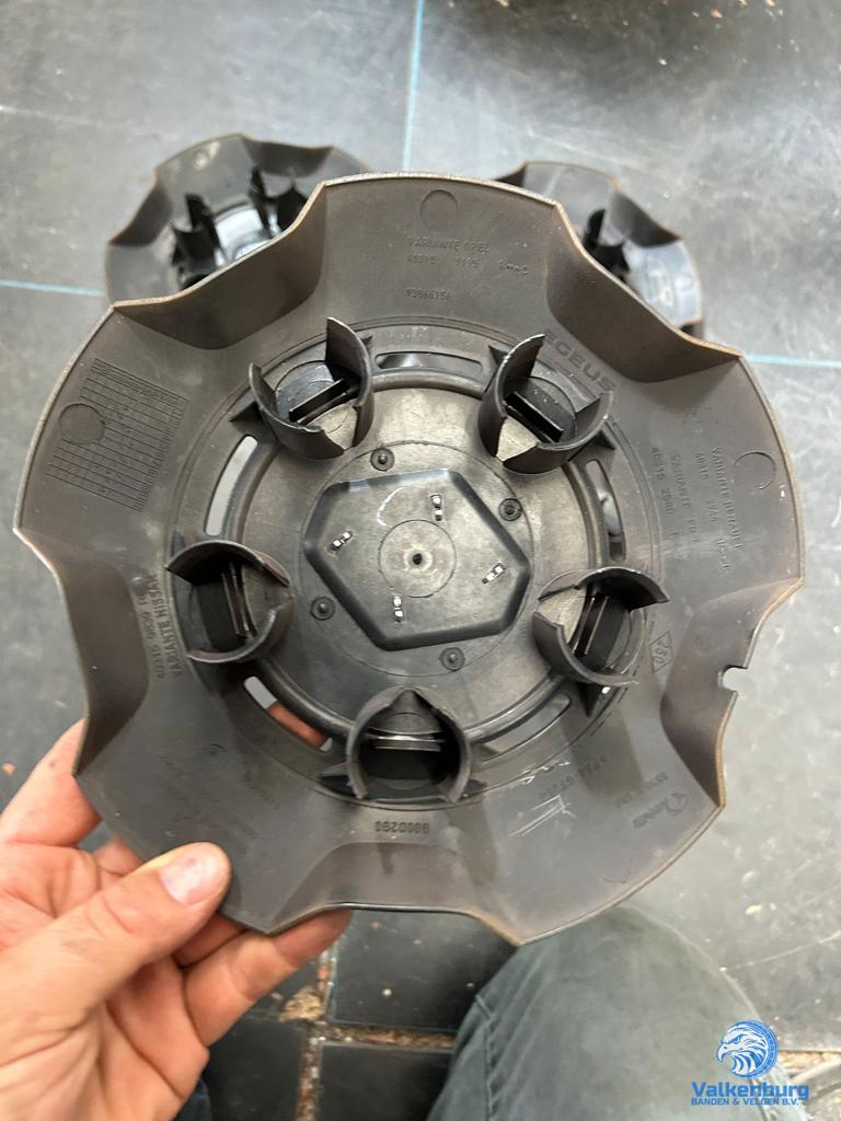 ORIGINELE Renault Trafic naafkap naafdop wieldop set zwart c, Gebruikt, -, Verzenden, -