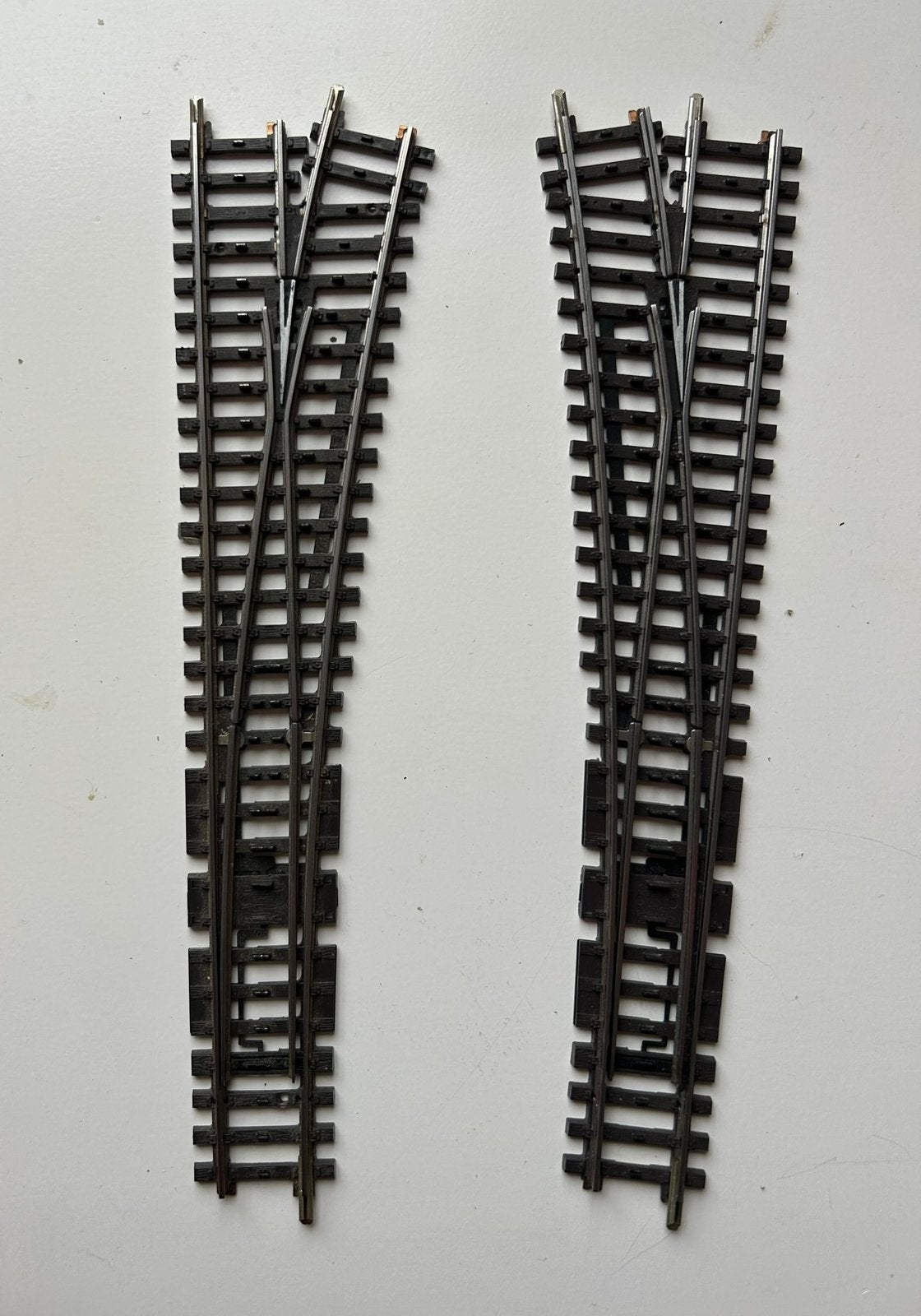 Märklin 2271 k-rail wissels links en rechts, Verzenden, Gebruikt