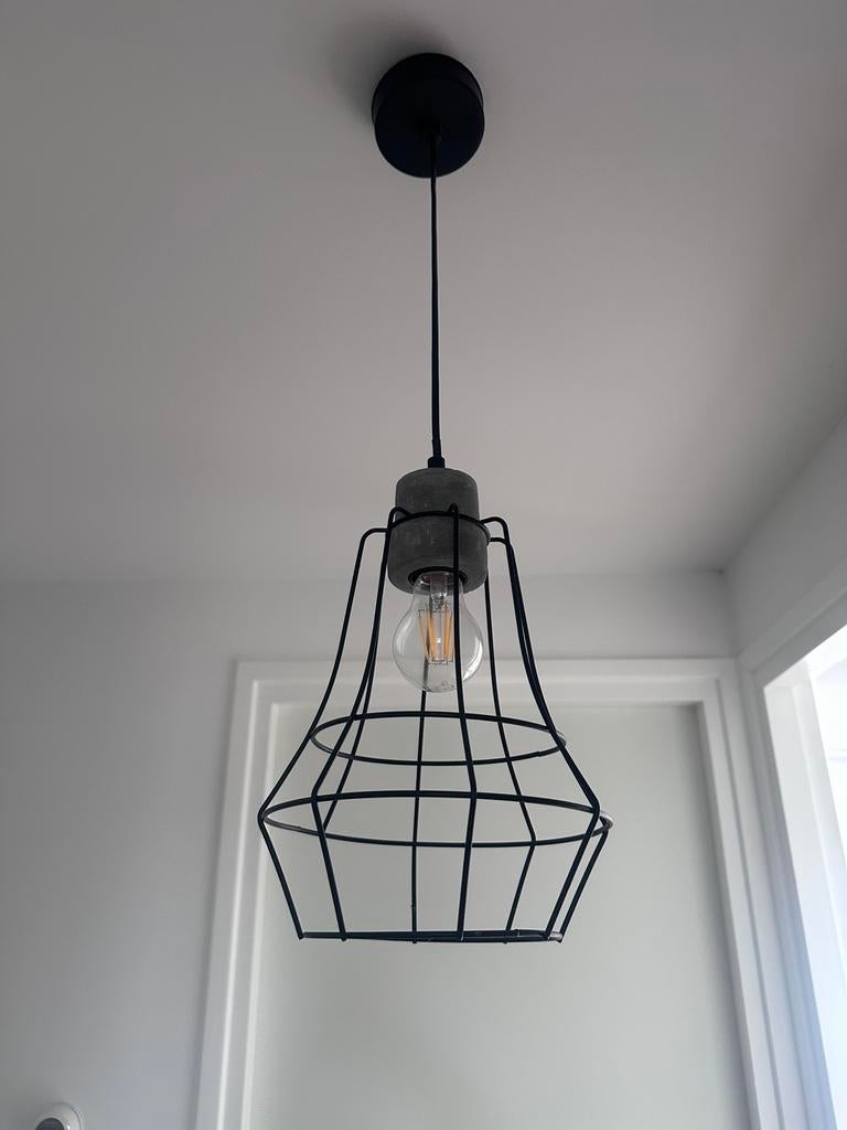 Hanglamp 2x zwart, Ophalen, Zo goed als nieuw, Minder dan 50 cm