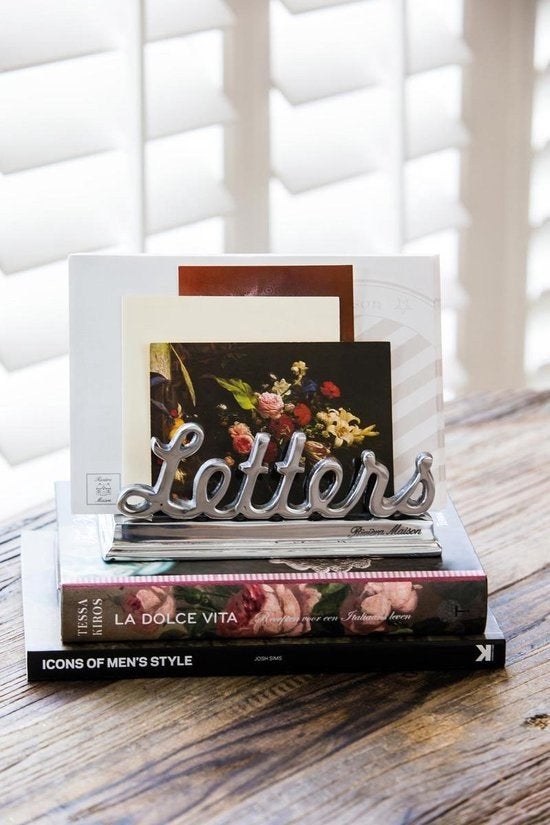 Rivièra maison letters organiser lectuurbak alluminium, Ophalen of Verzenden, Nieuw