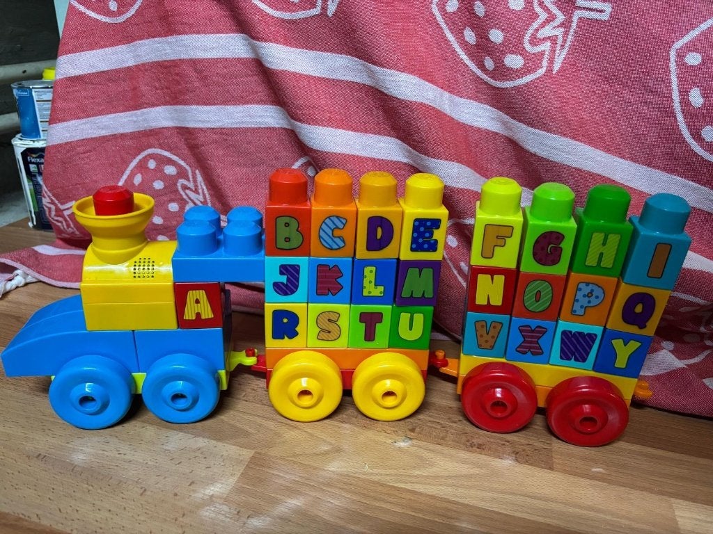 Megabloks abc muziektrein, Ophalen, Gebruikt, Megabloks