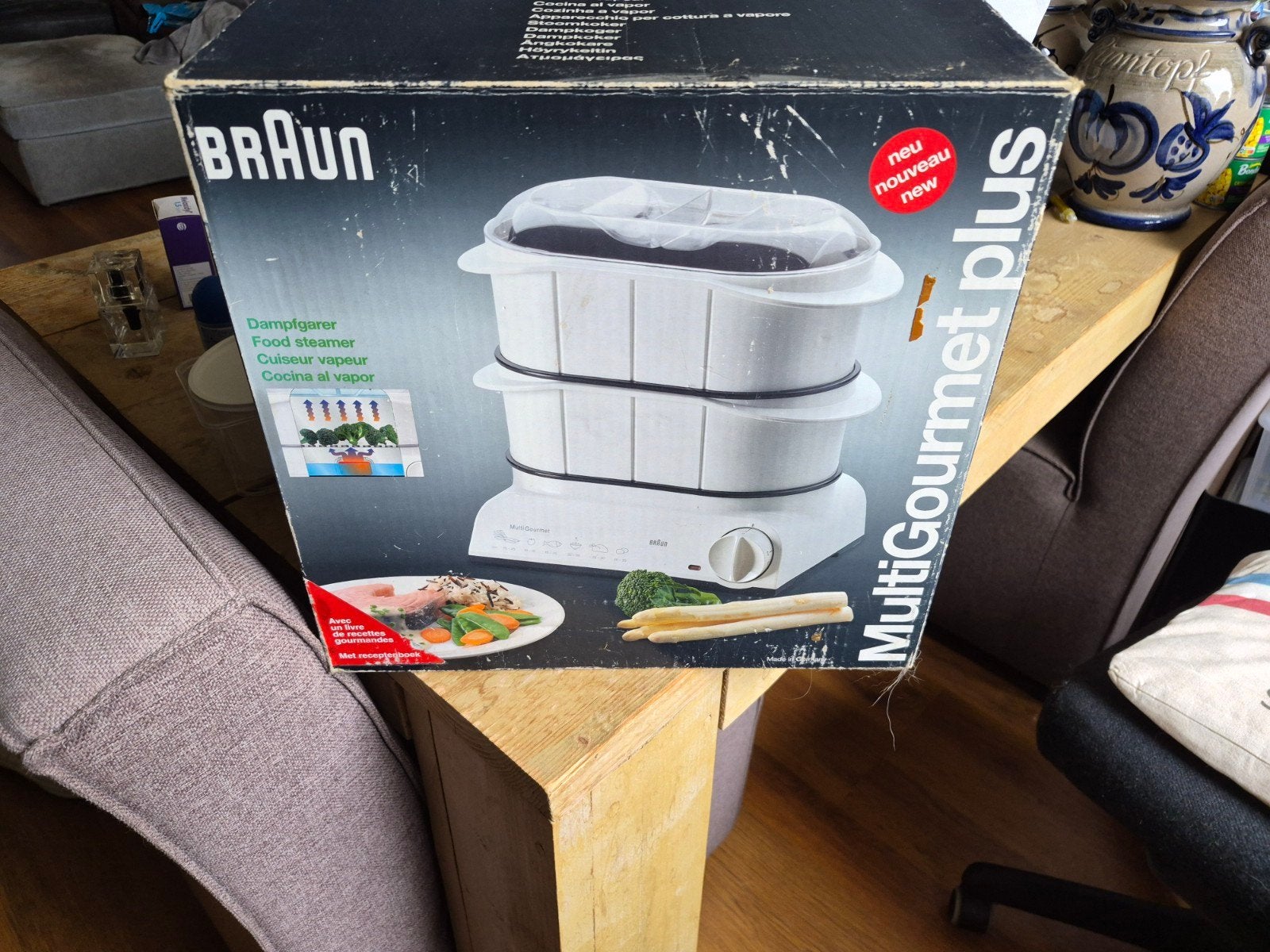 Braun MultiGourmet Plus voedselstomer - In doos, Ophalen, Gebruikt