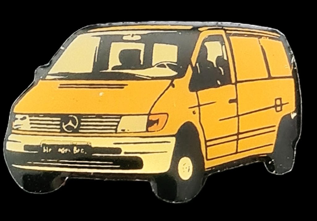 Mercedes- Benz Vito pin- geel, Verzenden, Nieuw, Transport, Speldje of Pin