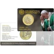 1 Euro Vaticaan 2024 - BU Coincard Nr. 3, Verzenden, Overige landen, 1 euro, Losse munt