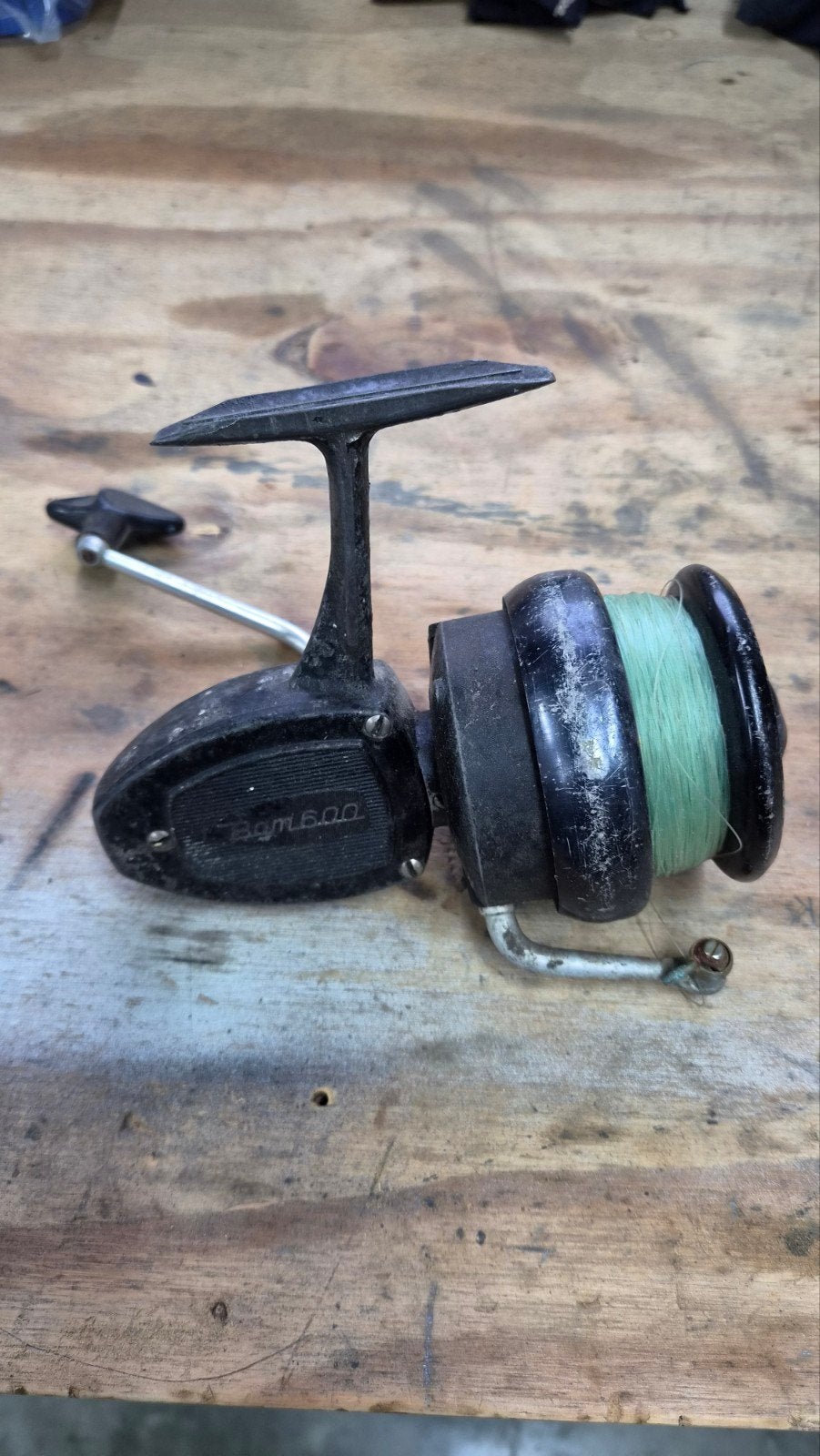 Vintage vismolen - Bam 600 / Mitchell 396, Ophalen of Verzenden, Gebruikt, Molen