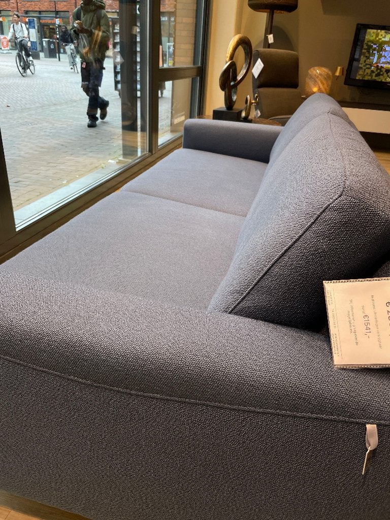 Schillig Alexx Designbank 212 cm | Donkerblauw | SALE €1395, Ophalen, Minder dan 75 cm, Rechte bank, Stof