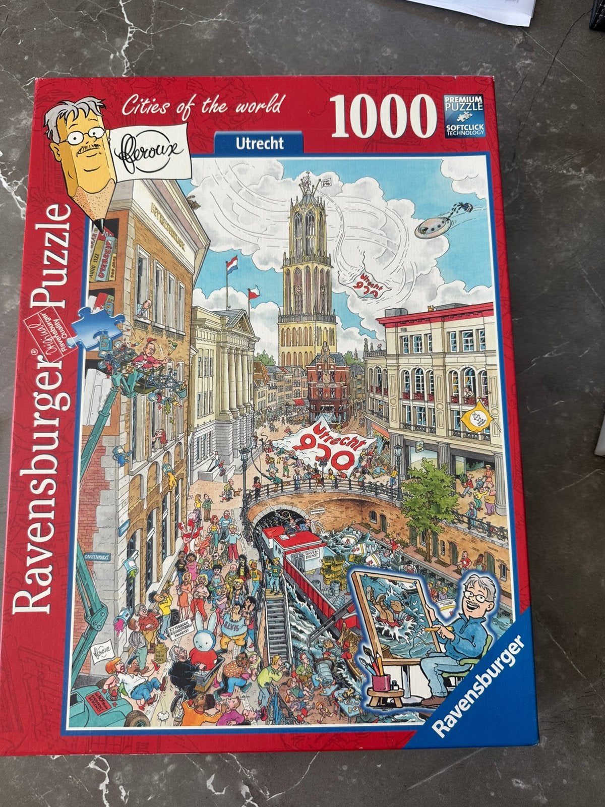 Utrecht! Puzzel 1000. Prachtige afbeelding!, Ophalen of Verzenden, 500 t/m 1500 stukjes, Zo goed als nieuw