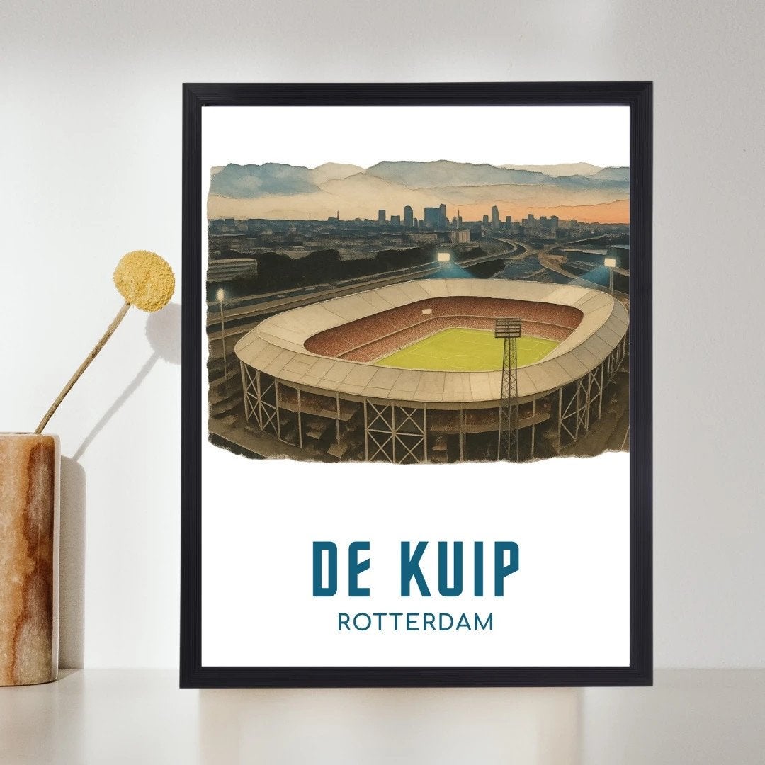 De Kuip Rotterdam A4 Poster, Antiek en Kunst, Ophalen of Verzenden