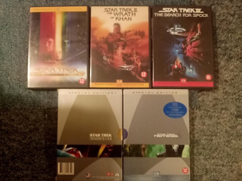 Star Trek I, II, III Kirk en Spock & Nemisis en Insurrection, Cd's en Dvd's, Dvd's | Science Fiction en Fantasy, Vanaf 12 jaar