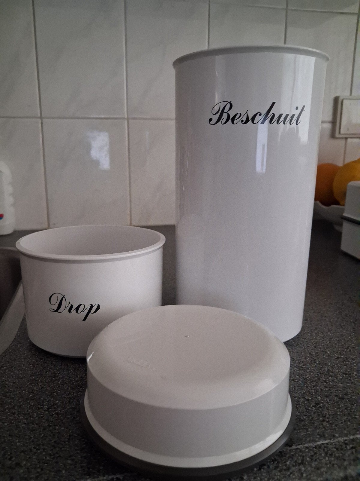 COPPIA BEWAARDOZEN VOOR ECHTE NOSTALGIE IN UW KEUKEN, Kunststof, Ophalen of Verzenden, Zo goed als nieuw, Voorraadpot